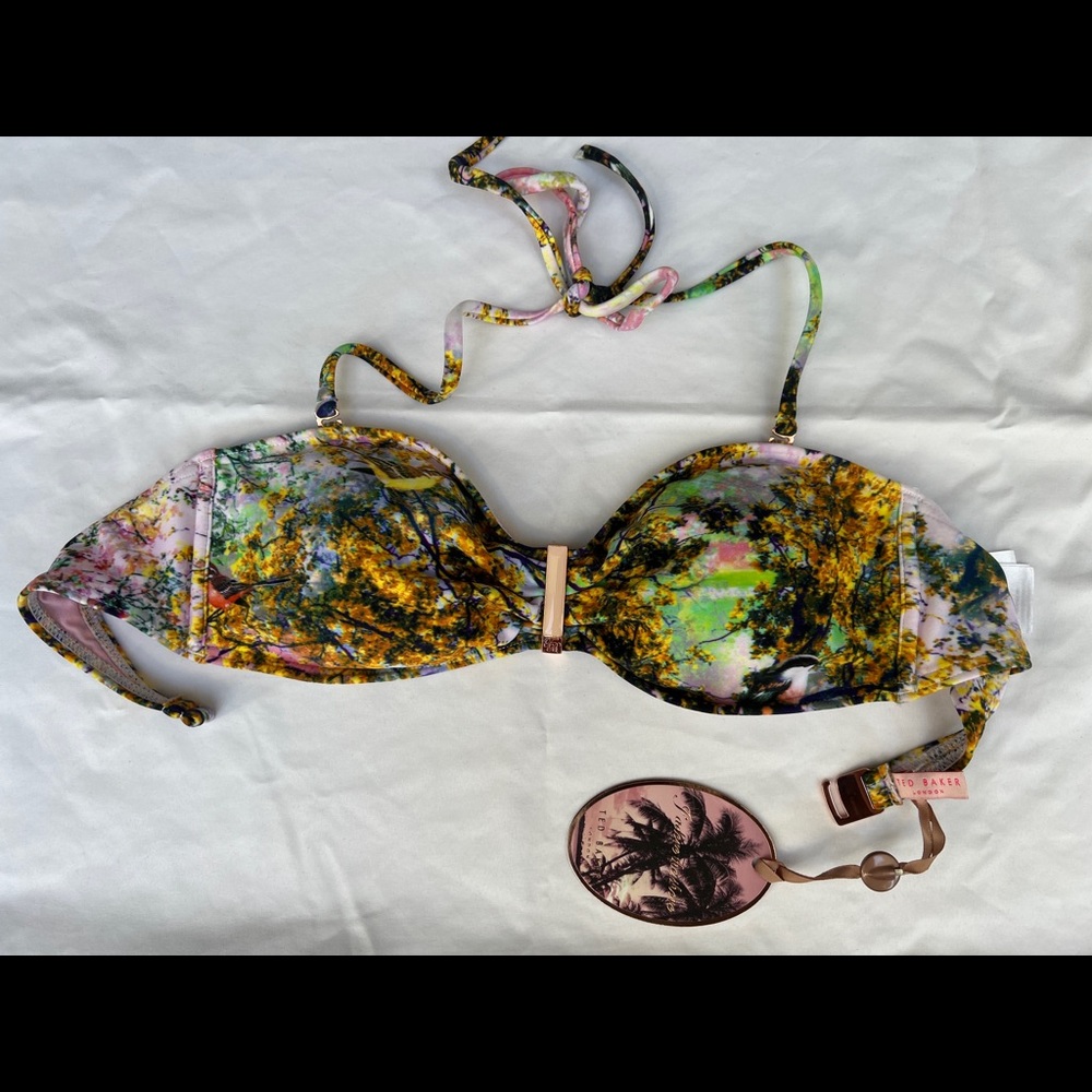 BNWT Ted Baker bandeau bikini top size 6 or a small (Ted size 2)